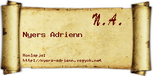 Nyers Adrienn névjegykártya